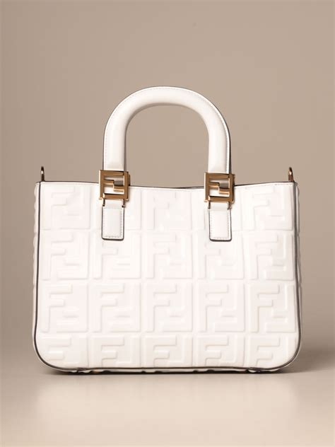 fendi tote bag white|fendi tote bag vintage.